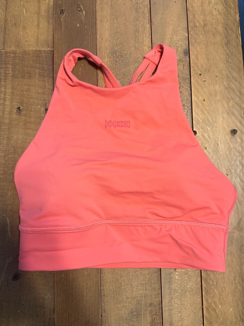 lululemon athletica Coral High-Neck Athletic Sports Bra